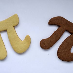 Galleta pi sabor chocolate y vainilla